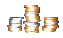 3D Image of a Coin Stack
